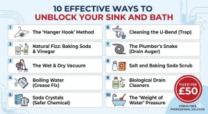 10 Best Ways to Unblock a Sink or Bath | Drainage Experts Blackpool