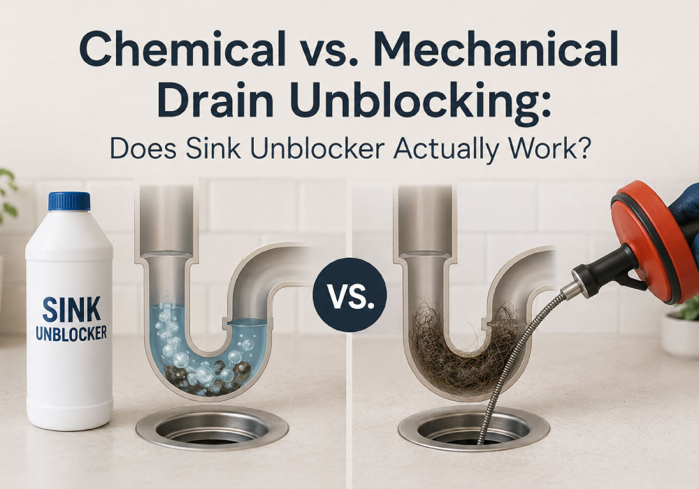 Chemical vs. Mechanical Drain Unblocking: Does Sink Unblocker Actually Work?