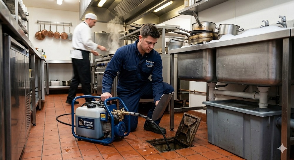 Commercial Drain Unblocking Blackpool: Keeping Fylde Kitchens Moving