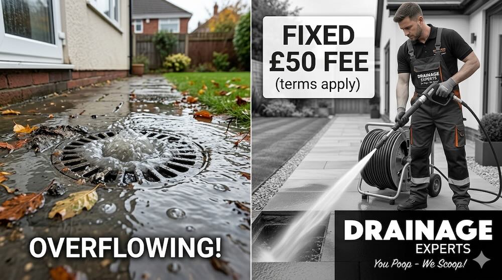 Overflowing Outside Drain? Here is What to Do (and What it Costs to Fix)