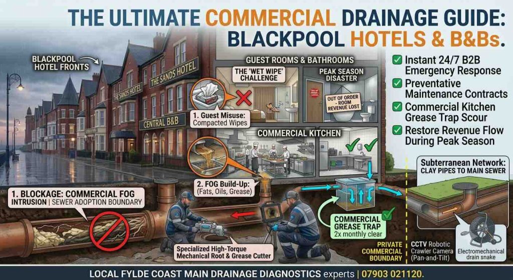 commercial drain unblocking Blackpool