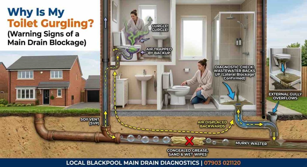 why is my toilet gurgling