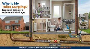 why is my toilet gurgling